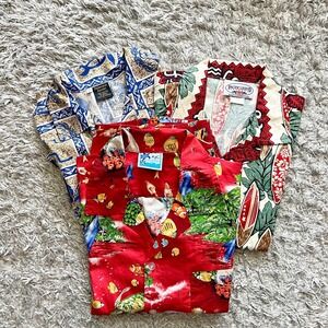 3 Kids Hawaiian Shirts Pacific Legend RJC Palmwave Hibiscus Flowers Cruisewear